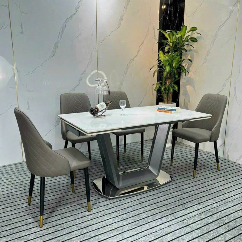 Bộ bàn ghế ăn thông minh rút gọn